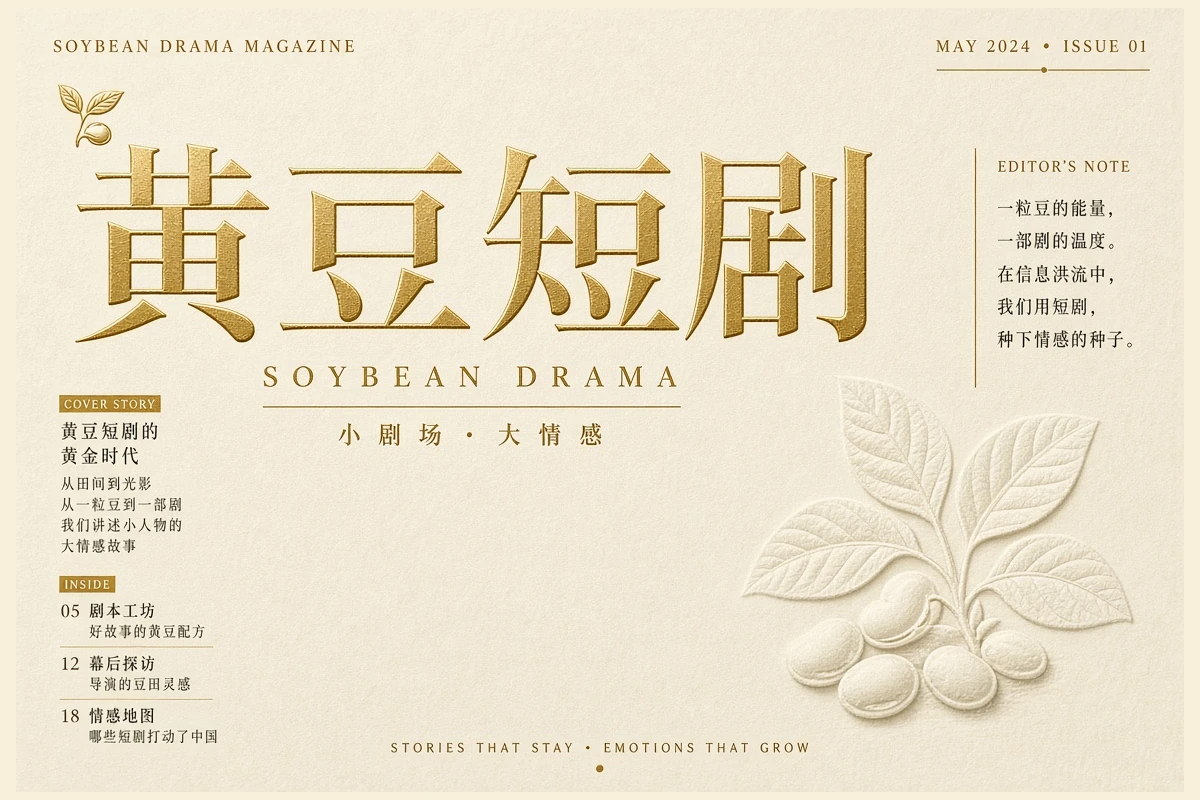 关于黄豆短剧主题视觉